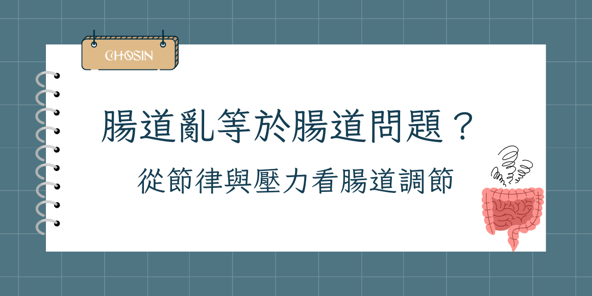 腸道亂等於腸道問題？ 從節律與壓力看腸道調節
